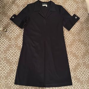 Vintage Ferragamo black cotton mini dress in size 6